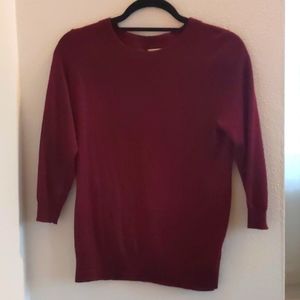 JCrew Wine Color Tippi Sweater